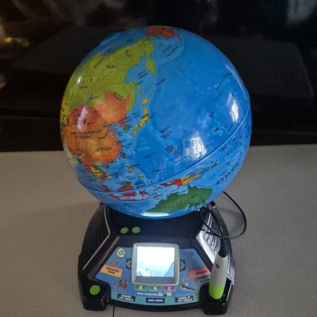 Leap Frog Magic Adventures Globe - With LCD video of wherever you pick 1