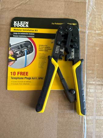 Klein Tools RJ45 Ethernet cable Crimper 1