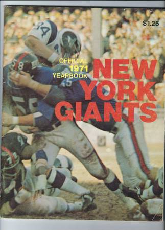 1971 ny giants yearbook 1