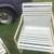 Vintage tubular aluminum vinyl strap patio chair w/ bench A50 13 thumbnail
