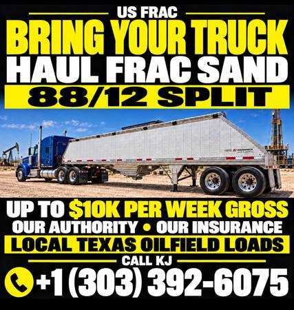 Owner/Operators Needed - Texas Oilfield 1