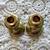 Solid Brass Candlestick Holders Pair of 2, Twisted Swirl Stem & Base Design-Vint 7 thumbnail