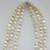 New Never Worn Necklace w/ Three Strands of Freshwater Pearls 3 thumbnail
