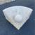 Triangular Trabertine and Glass Coffee Table 7 thumbnail