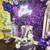 COKAOBE Purple Shimmer Wall Backdrop, 24PCS Square Sequin Shimmer Back 6 thumbnail