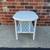 Vintage  White Oblong Shape End Table with Bottom Self. 2 thumbnail
