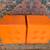 Sunspan Modern Faux Leather Cube Orange "Revolve" 360 Degree Swivel Ot 3 thumbnail
