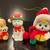 3 Vintage Cat and Bear Porcelain Bell Christmas Tree Ornaments 1 thumbnail