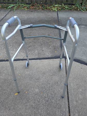 Adult- 2 Button Folding Adjustable Walker 1
