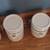 4 piece Alco white ceramic canister set with easy open air tight clamp 4 thumbnail