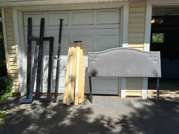 grey bed frame 1