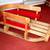 wood SNOW SLED Torpedo Shape Front Rail Sleigh Made in Canada Vintage 3 thumbnail