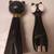 2 Old Black Cat Items Tall Perfume & Shaker 1 thumbnail