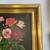 Framed Red/Pink Roses in Crystal Vase Painting 4 thumbnail