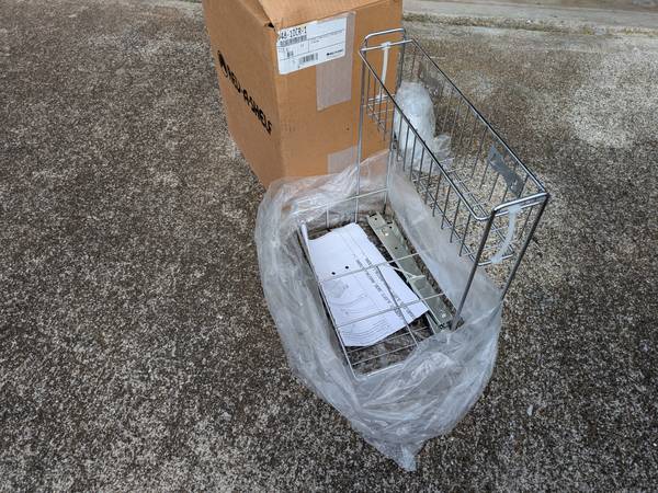 Get organized with a Pull out wire Basket 1