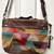 Fossil 1954 Live Vtg Maddox Colorful Patchwork Satchel Leather Handbag 4 thumbnail
