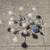 Nuevo Furniture Yves Pendant 15 - Light Fixture in Silver ($1300 new) 2 thumbnail