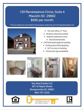 120 Renaissance Circle, Mauldin SC - 2 Suites available! 1