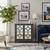 Homy Casa · Charcoal Grey Mirror Cabinet Modern Firwood Storage 2 thumbnail