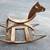 Midcentury Modern Bent Wood Rocking Horse 1 thumbnail