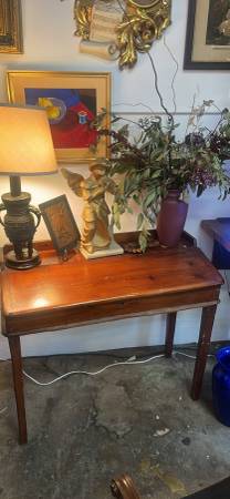 Rustic antique slant top desk 1