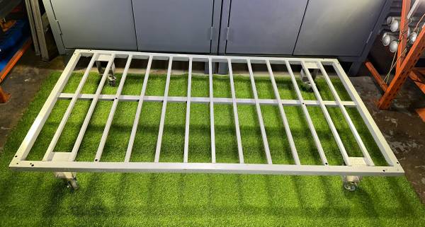 Twin Bed Metal Rolling Base on Casters Large Dolly 78" x 41" 1