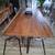 Solid Wood Table w/base & acrylic chairs 1 thumbnail