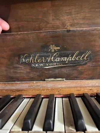 Kohler and Campbell Piano 1