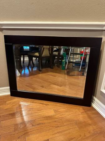 Large Amsterdam Wall Mirror - Espresso - OBO - Espejo Grande En Cafe O 1