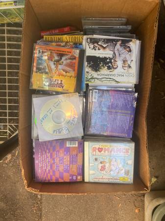 I have hundreds of Assorted CD's and DVD's - household items - by