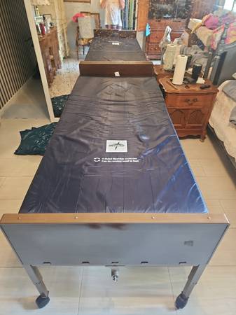 Medline Semi-Electric Adjustable Home Care Bed with Mattress & Alterna 1
