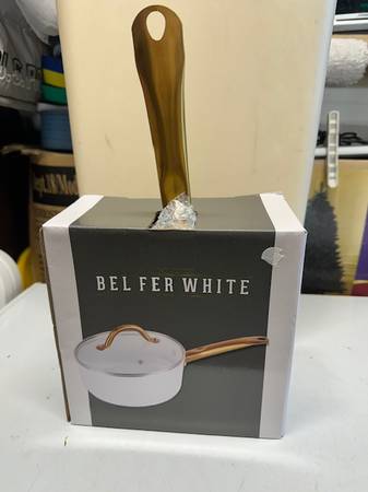 Bel Fer White 2qt Sauce Pan 1