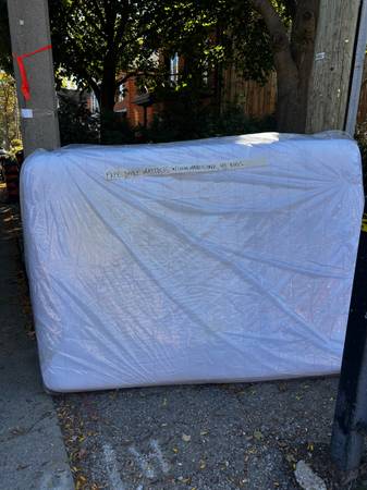 Double Mattress w/ Clean Mattress Cover, no bugs 1