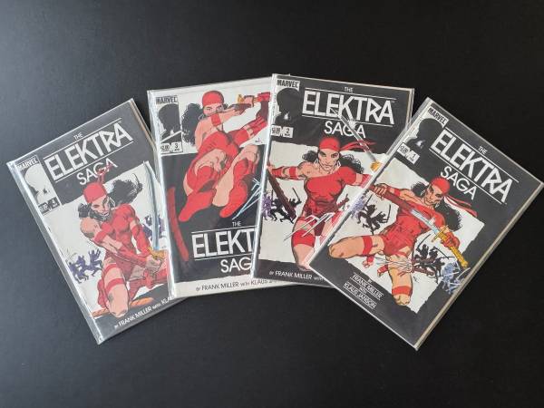 Marvel Comics THE ELEKTRA SAGA #1-4 Complete Set (1984, Frank Miller) 1