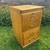 Vintage Two Drawer Oak Locking Filing Cabinet with key 3 thumbnail