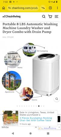Portable washing machine 1
