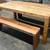 Wood table and bench set 1 thumbnail