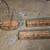 Vintage Wicker and Green Metal Basket & 2 Matching Wall Shelves 2 thumbnail