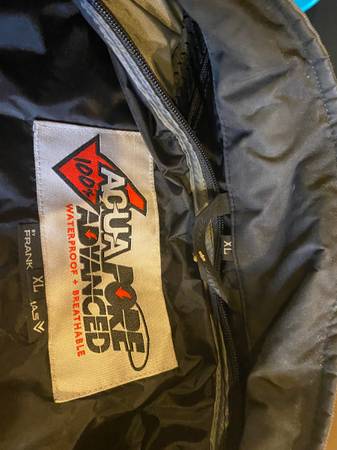 XL - Waterproof motorcycle rain coat with liner and pads 1