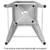 Dimensions Industrial Metal Stool Counter-Height Stool - Dark Silver 4 thumbnail
