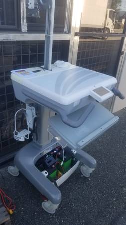 Mobile Computer Work Station Sit/Stand Height adj w/UPS & battery 200W 1