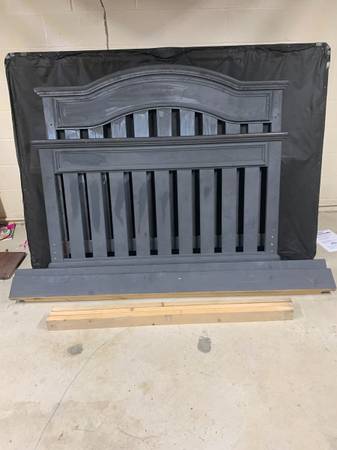 Grey Full Size Bed Frame 1