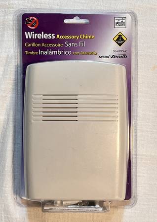 Heath Zenith Wireless Accessory Door Chime Model SL-6195-C - New 1