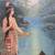 Antique early 19th c. Native American Indian Maiden Oil Painting on Ca 3 thumbnail