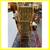 Hollywood Regency Italian Curule Gilt Wrought Iron Bench Seat With Tur 4 thumbnail
