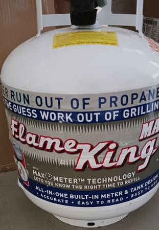 New Propane Tank with Built-In Gauge Full of Gas 1