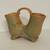 Vintage Weller Pottery Wild Rose Double Vase w/ Handle in Peach/Pink/Green Color 6 thumbnail