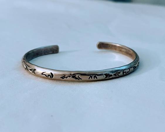 Sterling Silver Native Cuff Bracelet 1