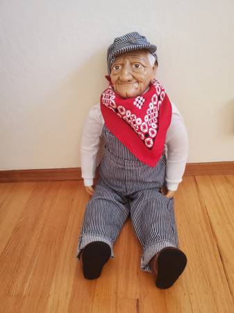 Vintage Doll for Train Enthusiasts. Engineer Named Billy Peppers 1