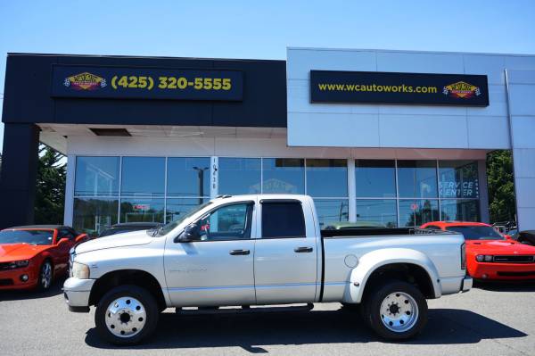 2005 Dodge Ram 3500 4x4 4WD Truck Laramie Quad Cab - $17,555 (West Coast Autoworks Everett)63474214146817121
